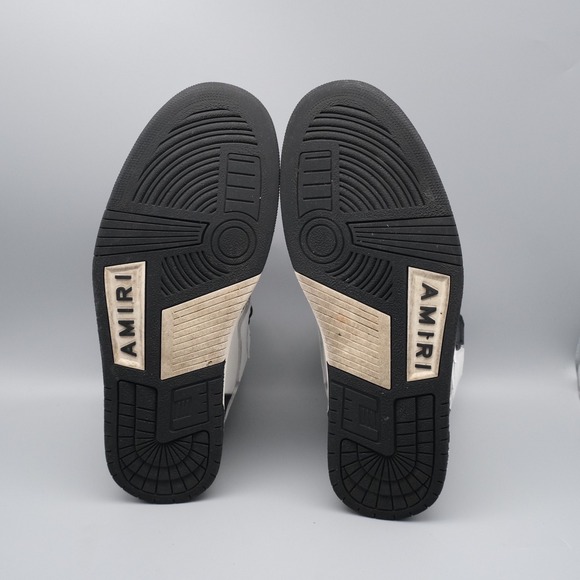 Amiri Skel Top High Mens Size 11 US 44 EU Black White Sneakers - Picture 7 of 13